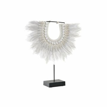 DKD Home Decor Dekorativna slika DKD Home Decor Iron Feather Shells (42 x 9,5 x 44 cm)