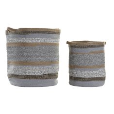 DKD Home Decor Košarica komplet DKD Home Decor Bombažna juta (40 x 40 x 45 cm)