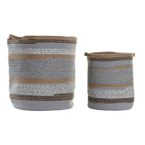 DKD Home Decor Košarica komplet DKD Home Decor Bombažna juta (40 x 40 x 45 cm)