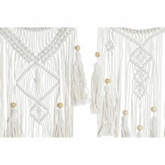 DKD Home Decor Viseča dekoracija DKD Home Decor 25 x 1 x 93 cm Rjava Bela (2 enoti)