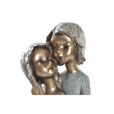 DKD Home Decor Dekorativna figura DKD Home Decor 19 x 15 x 28 cm Rdeča zlata turkizna Otroci (2 enoti)