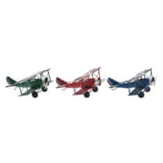 NEW Okrasna Figura DKD Home Decor Športno letalo Vintage 16 x 15 x 6,5 cm (3 Kosi)