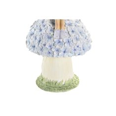 DKD Home Decor Dekorativna figura DKD Home Decor Modra roza vila 9,5 x 8 x 17 cm (3 kosi)