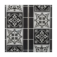 Atmosphera Nalepke Atmosphera Ornamental Tile Black 2 enoti (30,5 x 25 x 0,3 cm)