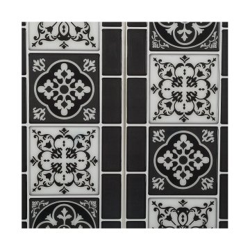 Atmosphera Nalepke Atmosphera Ornamental Tile Black 2 enoti (30,5 x 25 x 0,3 cm)
