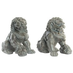 DKD Home Decor Dekorativna slika DKD Home Decor Grey Oriental 28 x 18 x 27 cm (2 enoti)