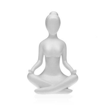 Versa Dekorativna figura Versa White Yoga 12 x 20 x 10 cm smola