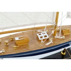 slomart barco dkd home decor 42 x 9 x 62 cm modra bela