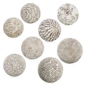 BigBuy Kroglice za dekoracijo rjave barve 10 x 10 x 10 cm (8 enot)