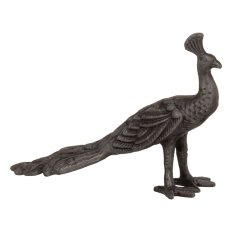 BigBuy Dekorativna figura 19 x 6 x 13 cm Sivi pav