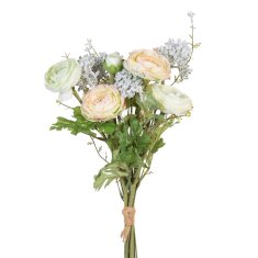 BigBuy Dekorativni cvetovi kremaste barve 20 x 20 x 50 cm