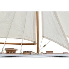 slomart barco dkd home decor 60 x 11 x 85 cm bela sredozemsko