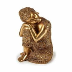 slomart okrasna figura buda sede zlat 20 x 30 x 20 cm (4 kosov)