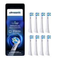 Ultrasonic Nastavki za Oral-B iO UltimateClean, 8 kos, beli nastavki