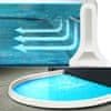 Netscroll Visokokakovostna silikonska vodna pregrada, samolepilno talno tesnilo, vodotesna zaščita za wc, tuše, kuhinje in kopalnice, pomožne prostore, enostavna namestitev, fleksibilna, 2,5m, AquaStop