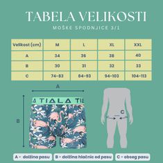 Tiala Premium Moške bokarisca 3PACK + darilno pakiranje, XXL