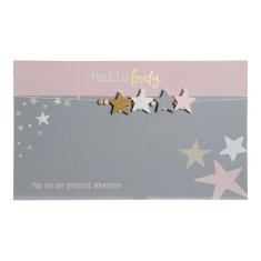 DKD Home Decor Fotografski okvir s sponkami DKD Home Decor Hello Lovely MDF Wood Stars 40 x 1 x 24 cm