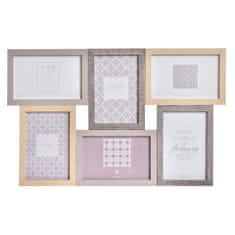 DKD Home Decor Foto okvir DKD Home Decor Grey Natural Wood Crystal Classic Boho 45 x 2 x 28 cm