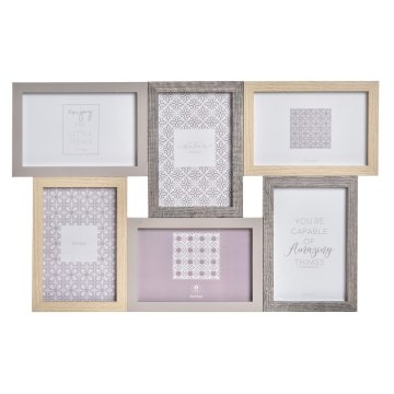 DKD Home Decor Foto okvir DKD Home Decor Grey Natural Wood Crystal Classic Boho 45 x 2 x 28 cm