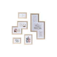 DKD Home Decor Stenski okvir za fotografije DKD Home Decor Urban Crystal Natural Multicolor MDF Wood (40 x 1,5 x 50 cm)