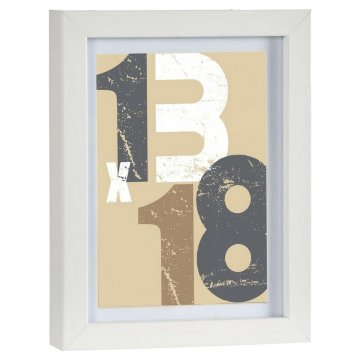 Gift Decor Stenski okvir za fotografije Beli MDF (17 x 2,5 x 22,5 cm) (1 uds)