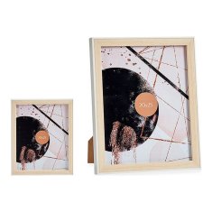 Gift Decor Foto okvir Bela 22,6 x 2 x 27,6 cm Rjava plastika Steklo (20 x 25 cm)