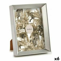 Gift Decor Foto okvir Silver Plastic Glass (15,2 x 3,5 x 20,2 cm) (6 enot)