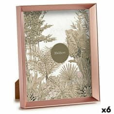 Gift Decor Foto okvir Pink Copper Plastic Glass (22,3 x 3,5 x 27,3 cm) (6 enot)