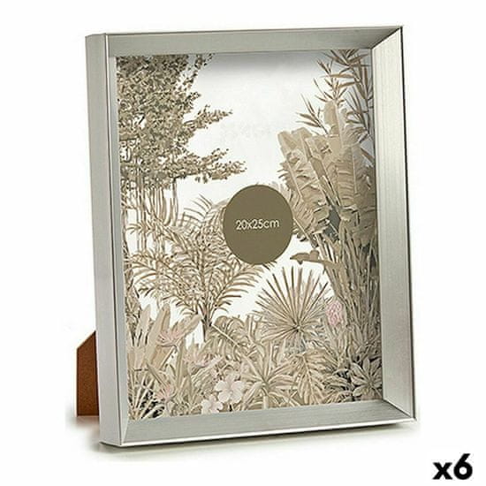 Gift Decor Foto okvir Silver Plastic Glass (22,3 x 3,5 x 27,3 cm) (6 enot)
