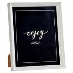 Gift Decor Fotografski okvir Bela plastika Steklo (22,2 x 3,5 x 27,3 cm) (6 enot)