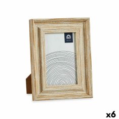 Gift Decor Foto okvir Crystal Golden Wood Brown Plastic (16,2 x 2 x 21 cm) (6 enot)