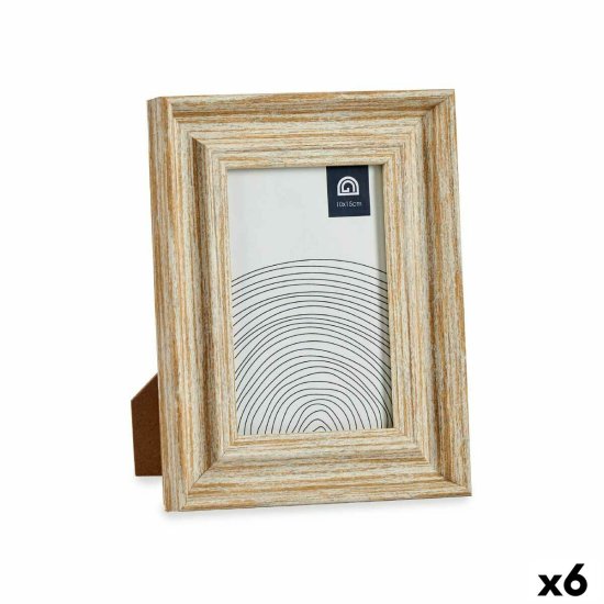 Gift Decor Foto okvir Crystal Golden Wood Brown Plastic (16,2 x 2 x 21 cm) (6 enot)