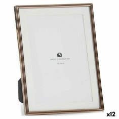 Gift Decor Foto okvir Crystal Steel Copper (12 x 19,5 x 15,5 cm) (12 enot)