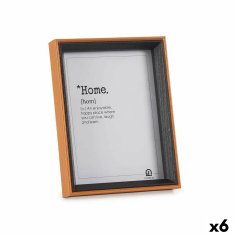 Gift Decor Foto okvir Crystal Black Brown MDF Wood (17 x 22 x 3 cm) (6 enot)