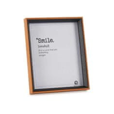 NEW Okvir za fotografije Kristal Črna Rjava Les MDF (22 x 27 x 3 cm) (6 kosov)