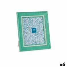 Gift Decor Foto okvir Kristalno zelena plastika (6 enot) (2 x 33 x 28 cm)