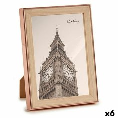 Gift Decor Fotoramček Brown Copper Plastic Glass (15,6 x 2 x 20,7 cm) (6 enot)