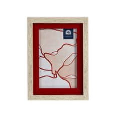 Gift Decor Fotoramček Kristal Rdeči les Rjava plastika (13,5 x 18,8 x 2 cm) (6 enot)