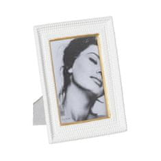 slomart okvir za fotografije bela zlat poliresin 15,2 x 2,3 x 20,3 cm