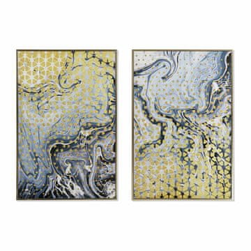 DKD Home Decor Slika DKD Home Decor Abstract 60 x 3 x 90 cm Moderno lakirano (2 enoti)