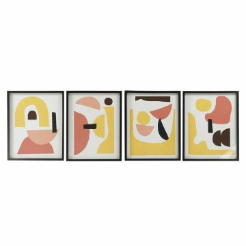 DKD Home Decor Slika DKD Home Decor 40 x 2,5 x 50 cm Abstraktna skandinavska (4 kosi)