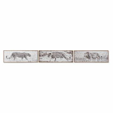 DKD Home Decor Slika DKD Home Decor 92,5 x 3,5 x 32 cm Kolonialna džungla (3 kosi)