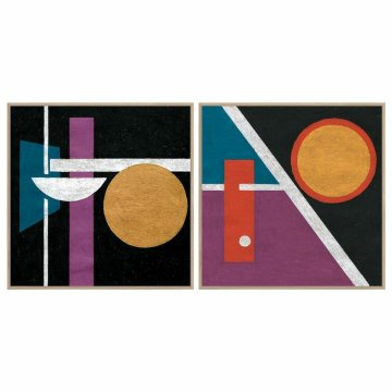 DKD Home Decor Slika DKD Home Decor 83 x 4,5 x 83 cm Abstract Modern (2 enoti)