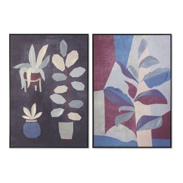 DKD Home Decor Slika DKD Home Decor 83 x 4,5 x 123 cm Rože Moderno (2 enoti)