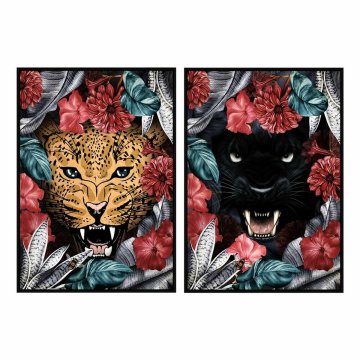 DKD Home Decor Slika DKD Home Decor 53 x 4,3 x 73 cm Tropska džungla (2 enoti)