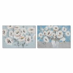 DKD Home Decor Slika DKD Home Decor 120 x 2,8 x 80 cm Rože Shabby Chic (2 enoti)