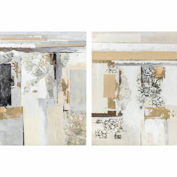 DKD Home Decor Slika DKD Home Decor 90 x 2,4 x 120 cm Abstract Modern (2 enoti)