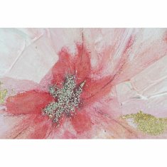 DKD Home Decor Slika DKD Home Decor 80 x 3,5 x 80 cm Rože Shabby Chic (2 enoti)