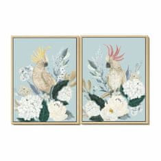 DKD Home Decor Slika DKD Home Decor 60 x 4 x 80 cm Cvetje Tropsko (2 enoti)