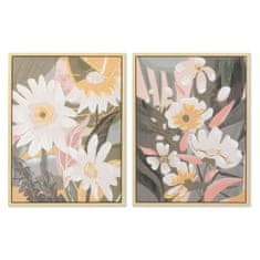 DKD Home Decor Slika DKD Home Decor 60 x 4 x 80 cm Rože Skandinavski (2 enoti)